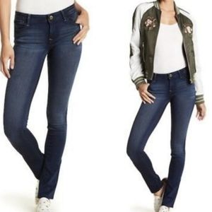 DL1961 Grace Straight Leg Jeans 4 Way Stretch Dark Wash Blue Size 25